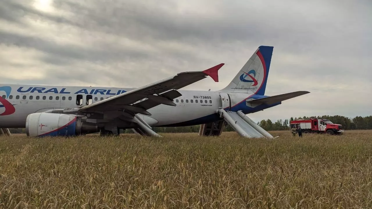 Экстренно севший на поле под Новосибирском самолет не будут возвращать к полетам