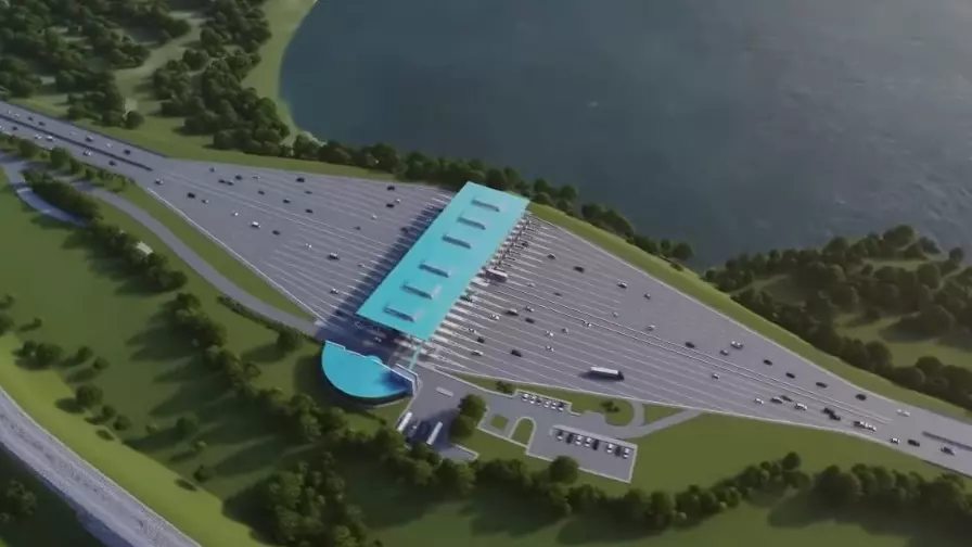 Расширение трассы четвертого моста в Новосибирске для пункта оплаты