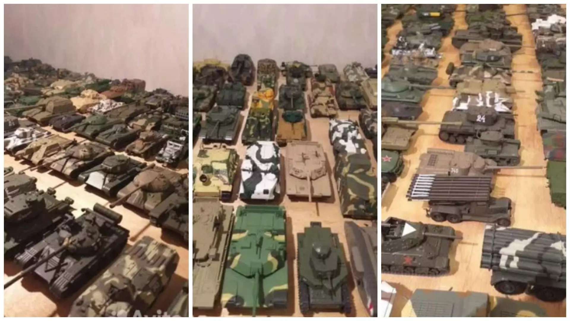 Коллекцию игрушечных танков продают в Новосибирске за 130 тысяч рублей