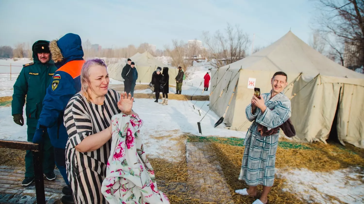 Крещение 19 января 2024 года в Новосибирске