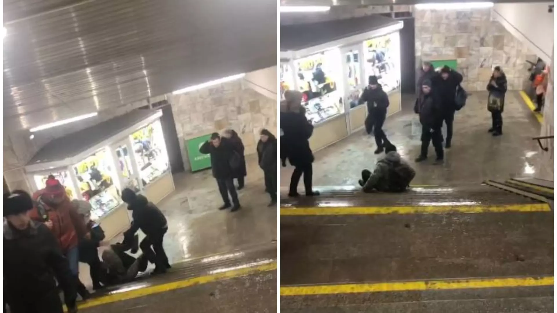На станции метро «Заельцовская» подросток скинул мужчину с лестницы