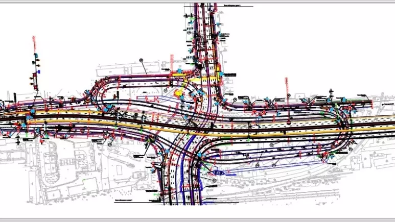 Техническая схема дорог вокруг пл. Энергетиков выглядит очень сложно