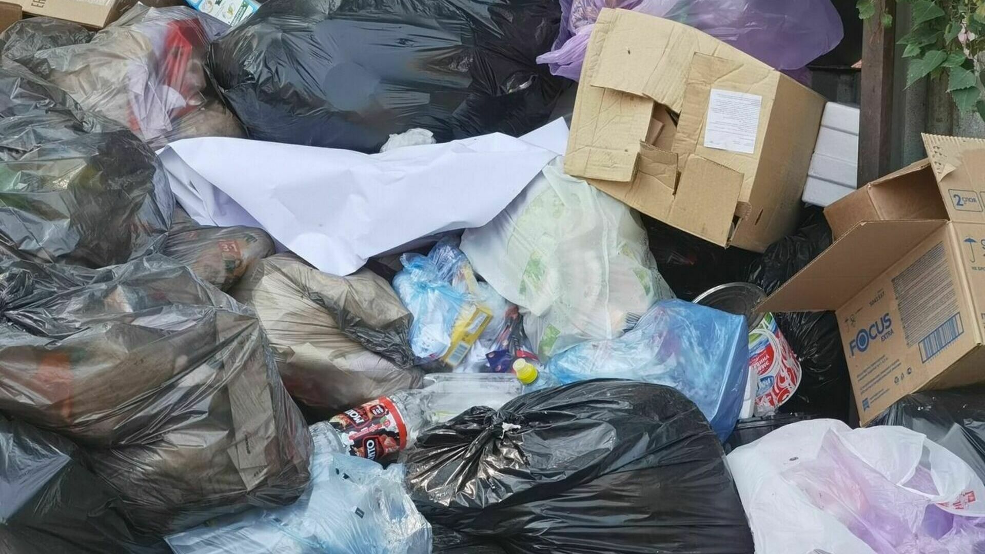 Сибиряки возмущены, потому что мусор не вывозится в марте 