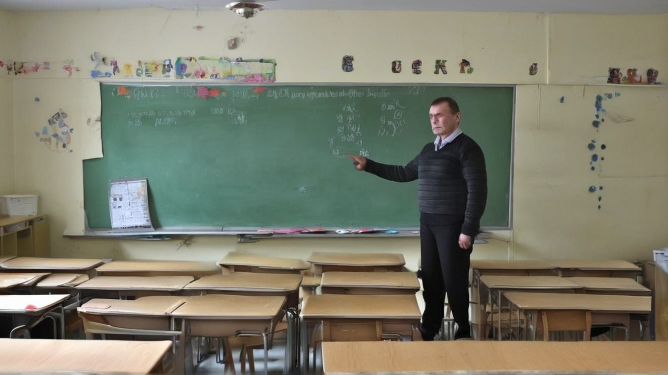 Как выглядит учитель математики в школе Новосибирска