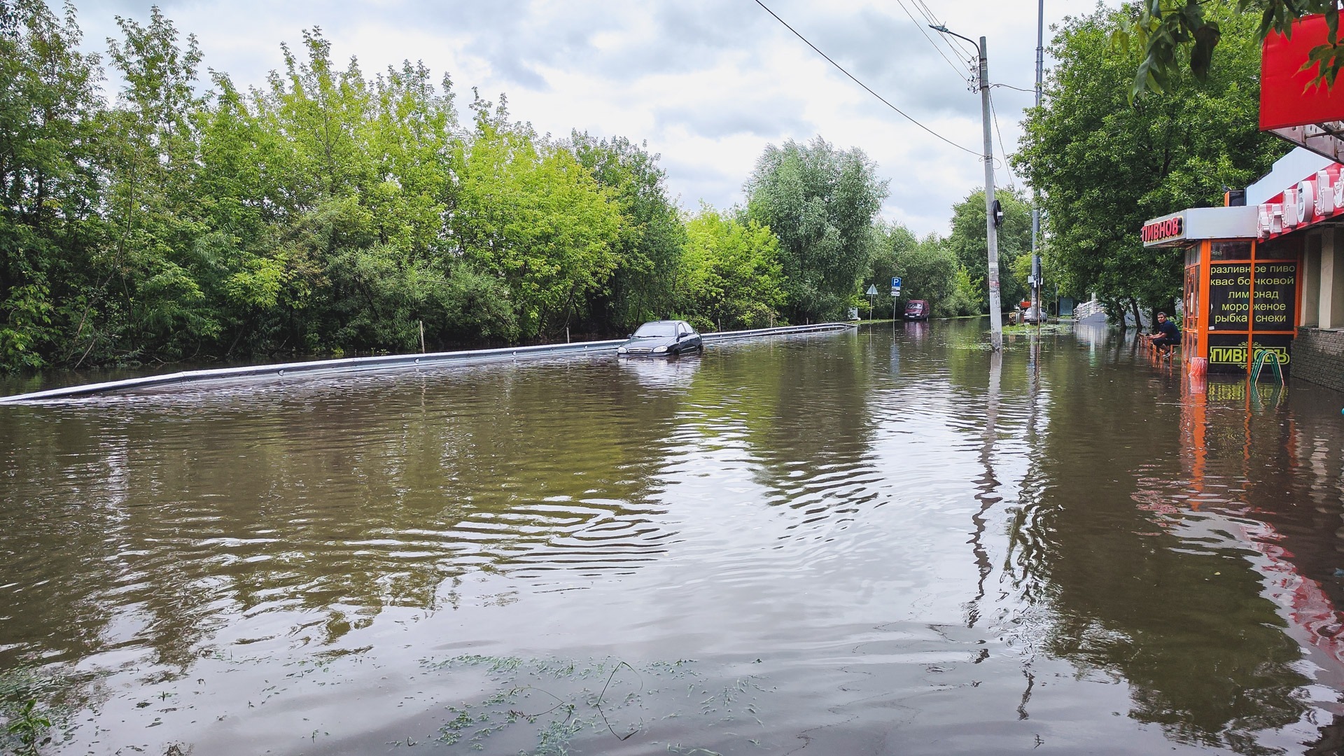 Ливень затопил Новосибирск