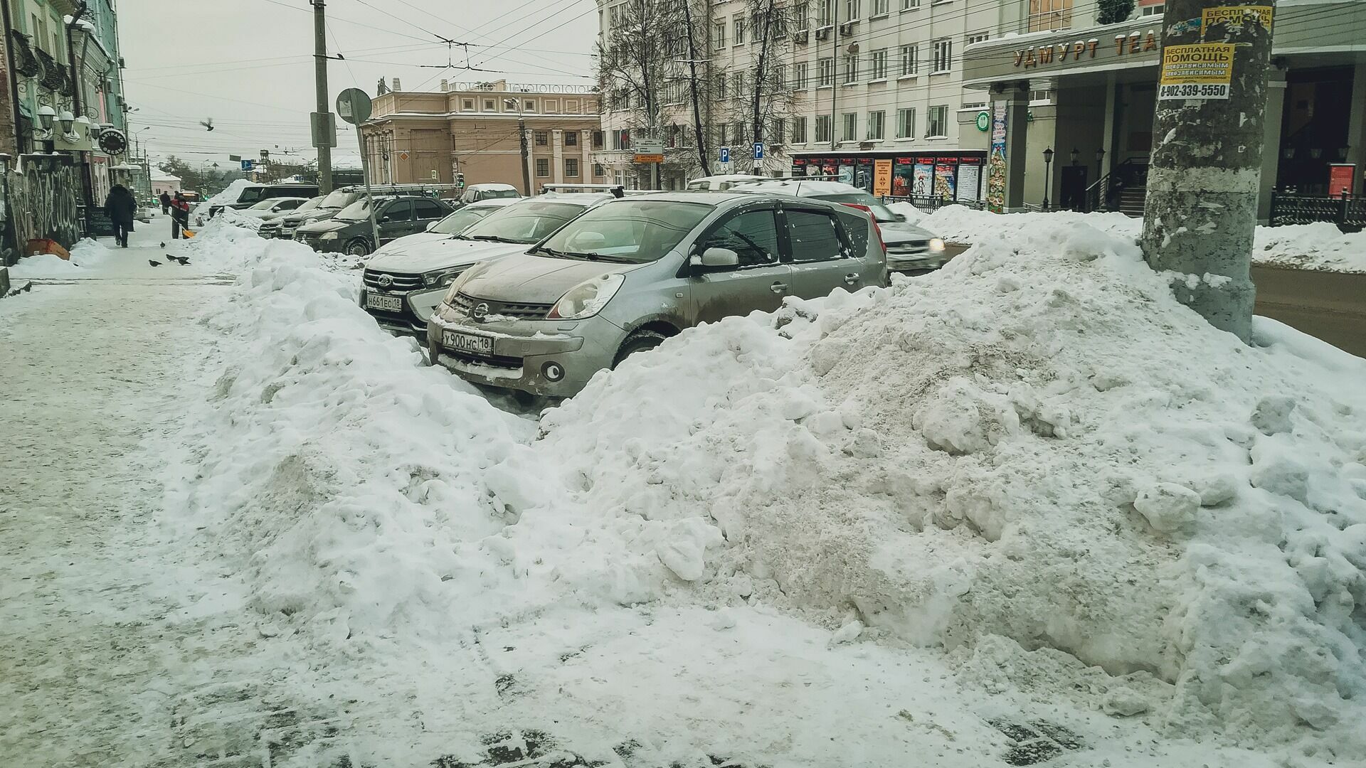 Мэрия Новосибирска показала фото вросших в снег автомобилей-«подснежников»