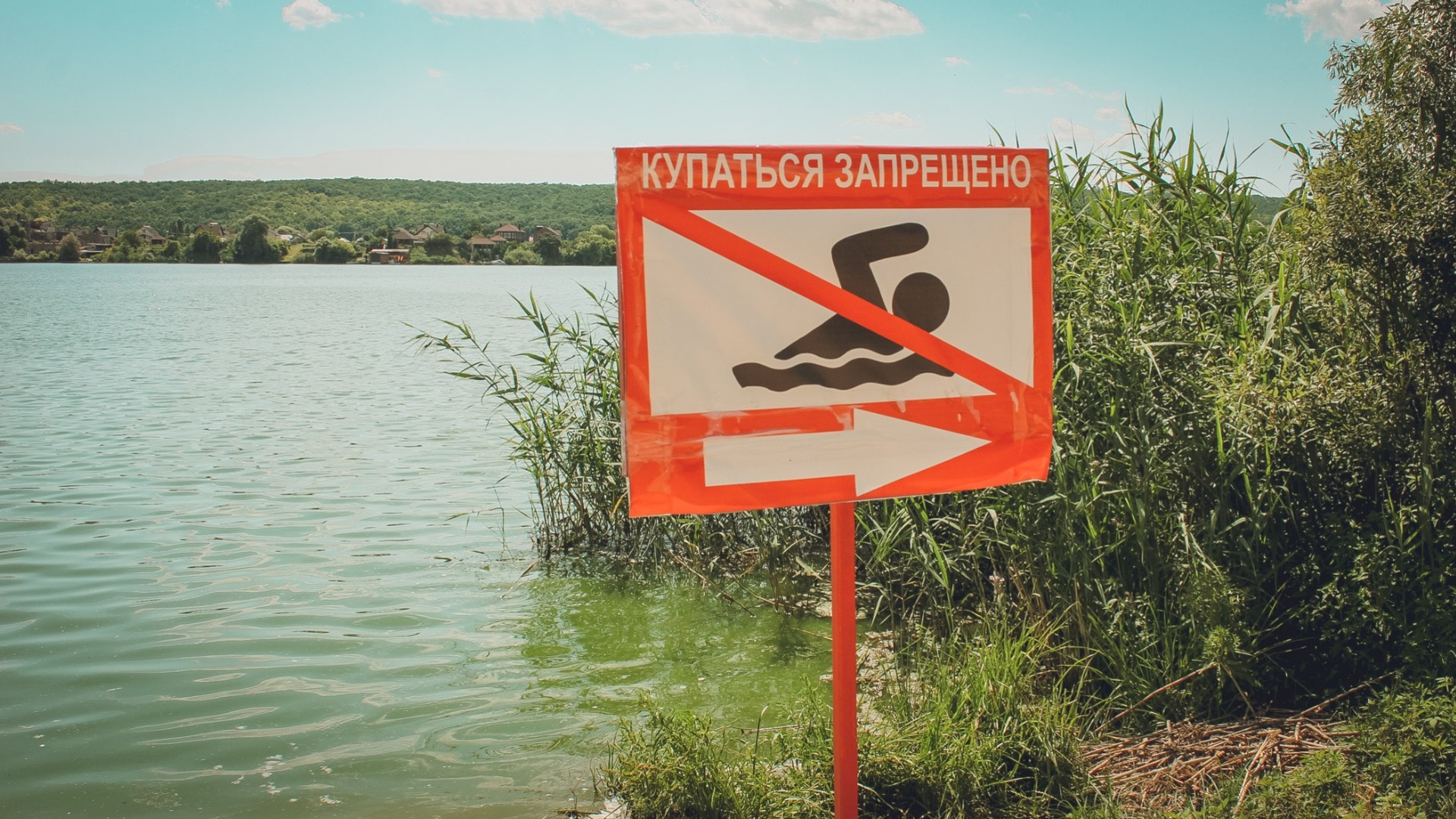 Мальчик зашел в реку Иня в месте, где купание запрещено