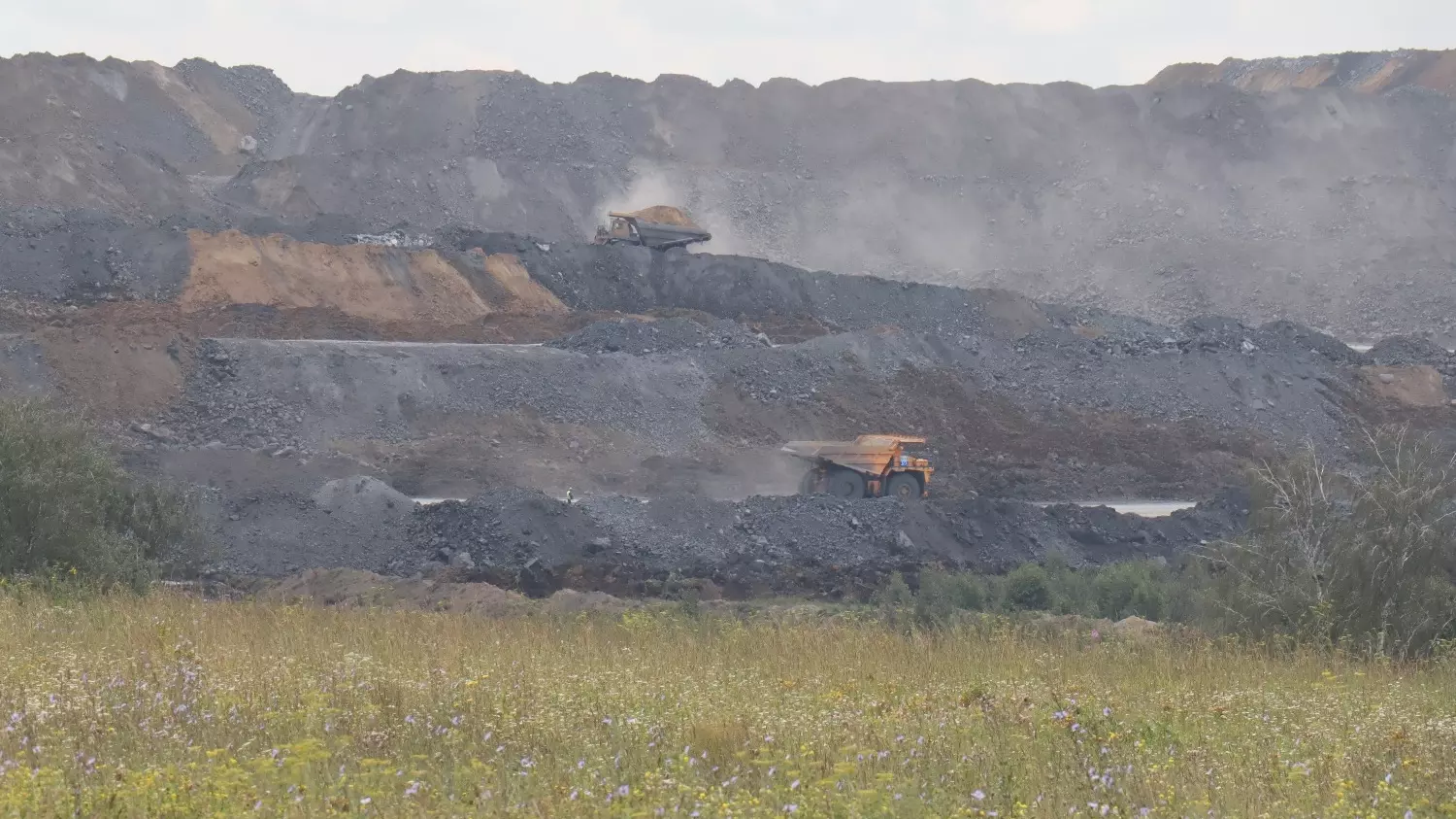 Добыча угля открытым способом наносит огромный ущерб природе