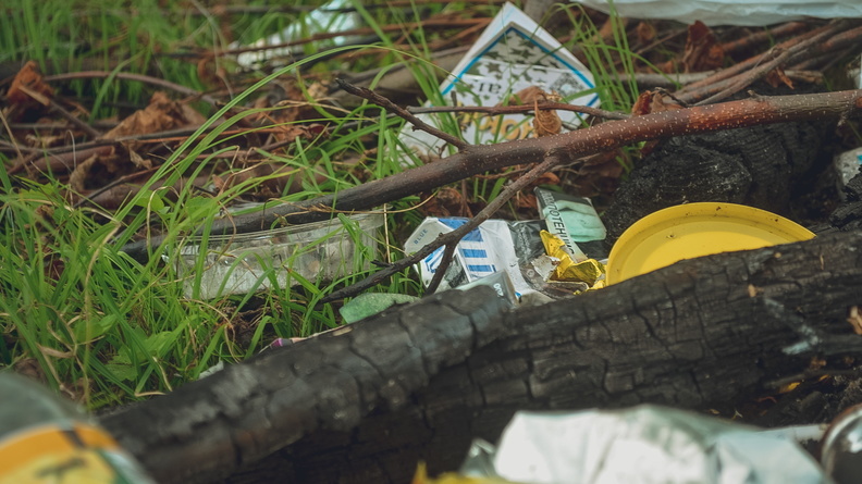 Новосибирцы собрали 200 кг мусора на острове: среди находок огнетушители и протез
