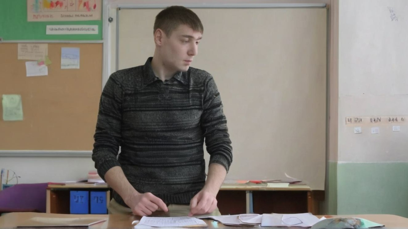 Как выглядит учитель математики в школе Новосибирска
