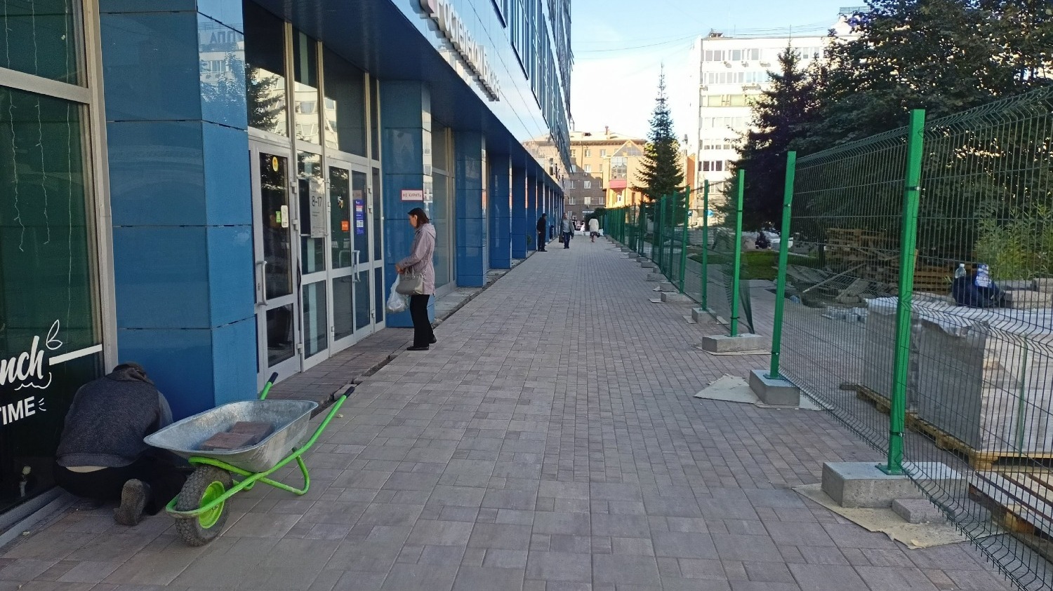 Расширенный проход на ул. Орджоникидзе.
