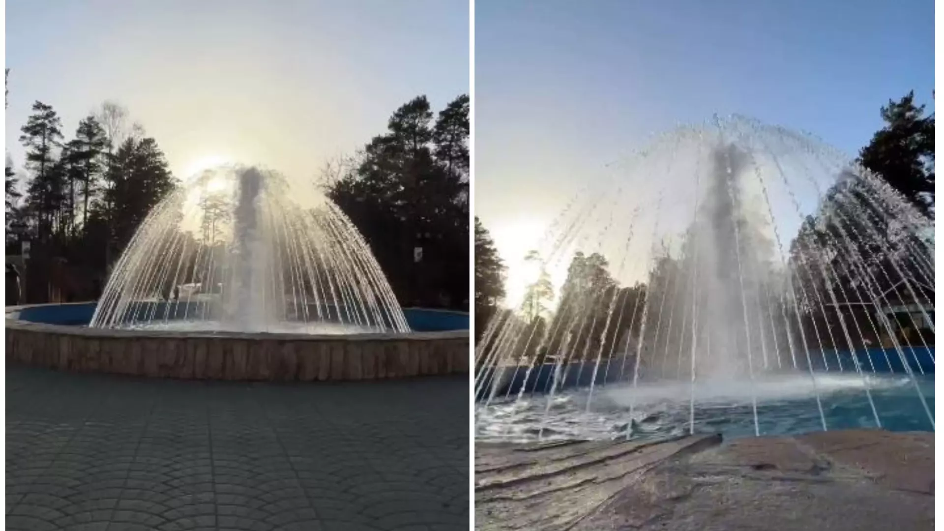 В Новосибирске запустили первый фонтан